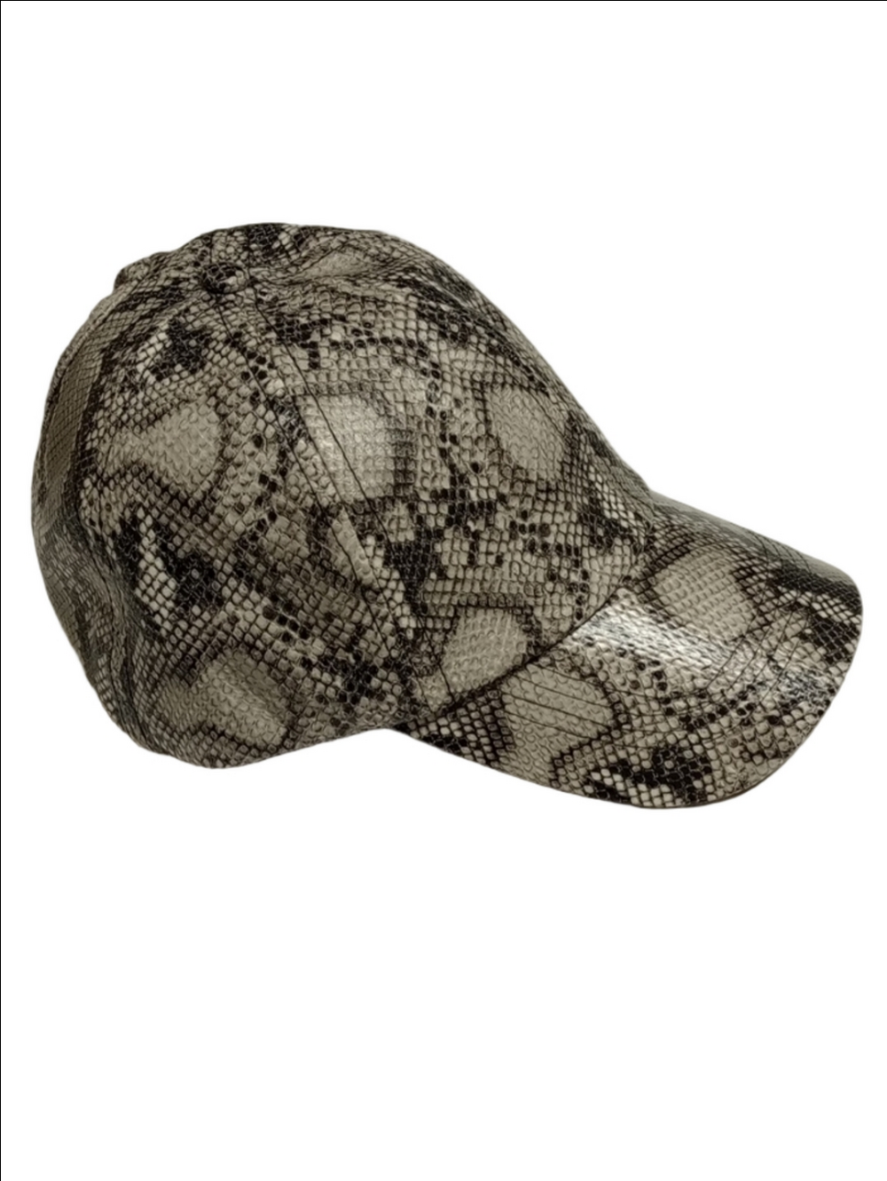 🆕 PONYFLO SNAKESKIN PRINT PONYTAIL MESSY BUN WOMEN'S CAP HAT - Picture 3 of 10